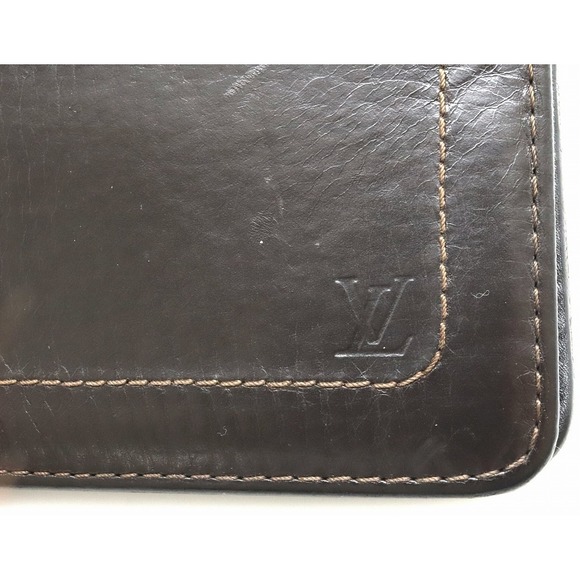 Louis Vuitton Utah Porte Bier 6 Cult Bifold Billfold Cafe Brown - Picture 7 of 8